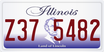 IL license plate Z375482