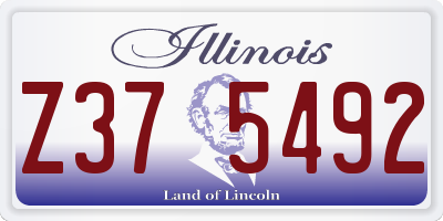 IL license plate Z375492