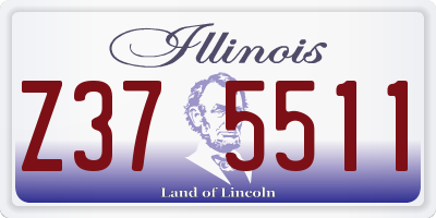 IL license plate Z375511