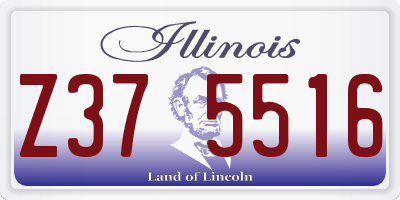 IL license plate Z375516