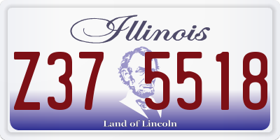 IL license plate Z375518