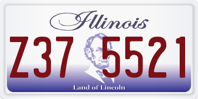 IL license plate Z375521