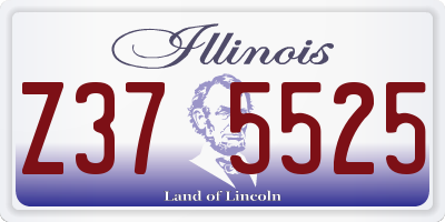 IL license plate Z375525