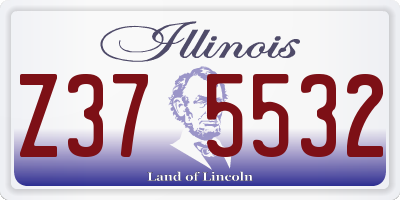 IL license plate Z375532