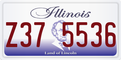 IL license plate Z375536
