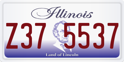 IL license plate Z375537