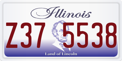 IL license plate Z375538