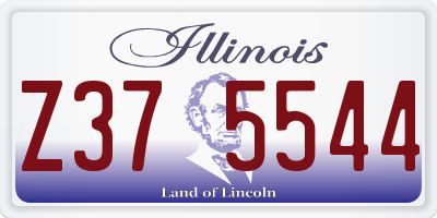 IL license plate Z375544