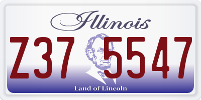 IL license plate Z375547