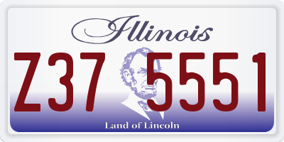 IL license plate Z375551