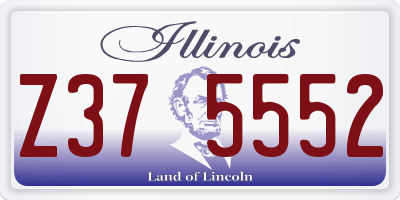 IL license plate Z375552