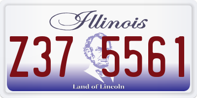 IL license plate Z375561
