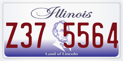 IL license plate Z375564