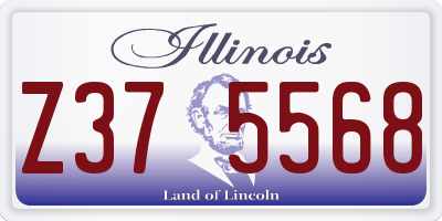 IL license plate Z375568