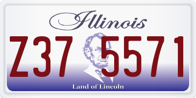 IL license plate Z375571