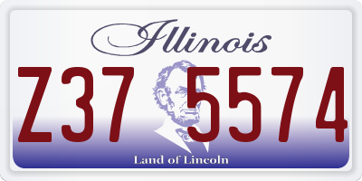IL license plate Z375574