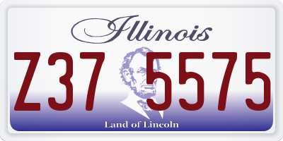 IL license plate Z375575