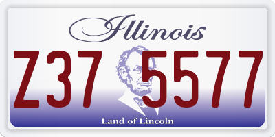 IL license plate Z375577