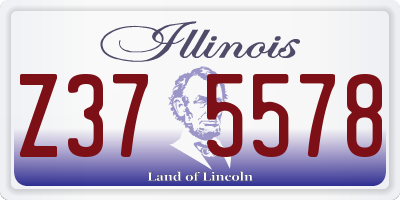 IL license plate Z375578