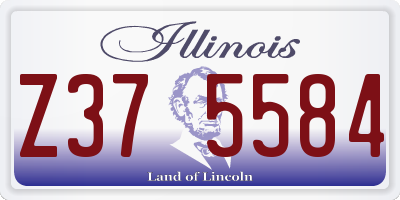 IL license plate Z375584