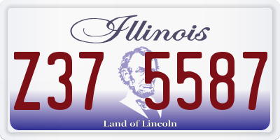 IL license plate Z375587