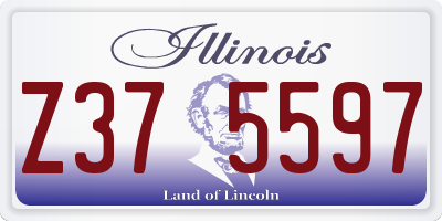 IL license plate Z375597