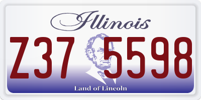 IL license plate Z375598