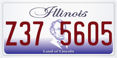 IL license plate Z375605