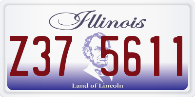 IL license plate Z375611