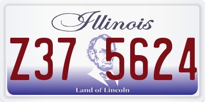 IL license plate Z375624