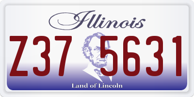 IL license plate Z375631