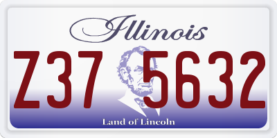 IL license plate Z375632
