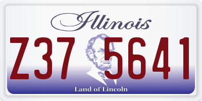 IL license plate Z375641