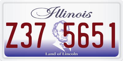 IL license plate Z375651