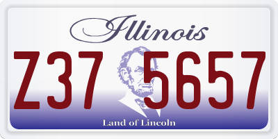 IL license plate Z375657