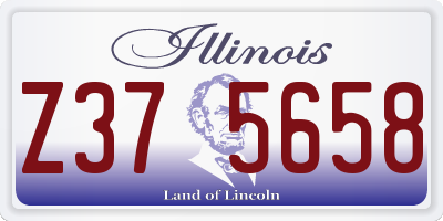 IL license plate Z375658