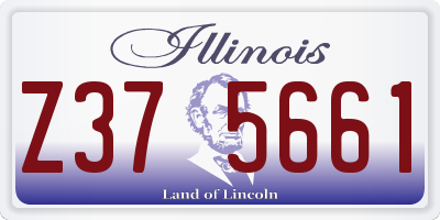 IL license plate Z375661
