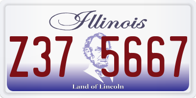 IL license plate Z375667