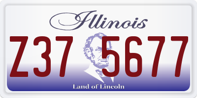IL license plate Z375677