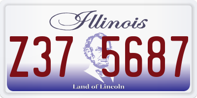 IL license plate Z375687