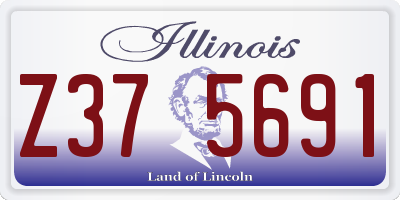 IL license plate Z375691