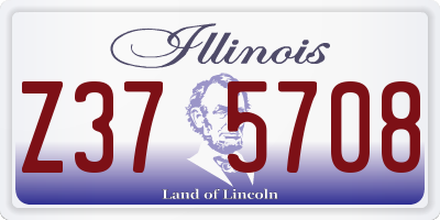 IL license plate Z375708
