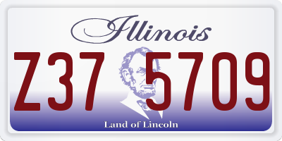 IL license plate Z375709