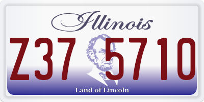 IL license plate Z375710
