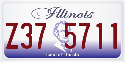 IL license plate Z375711