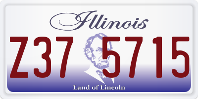 IL license plate Z375715