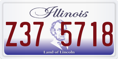 IL license plate Z375718