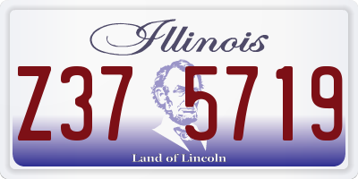 IL license plate Z375719