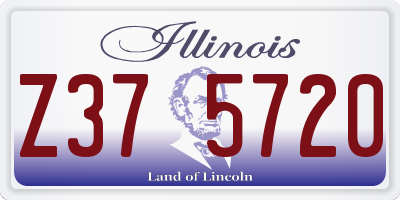 IL license plate Z375720