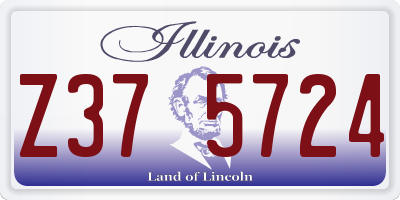 IL license plate Z375724